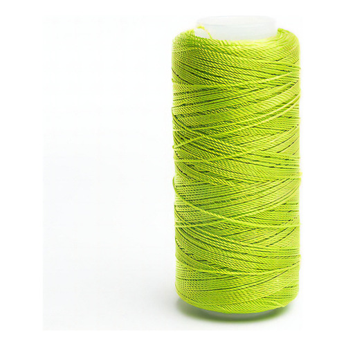 Caja 6 Pzs Hilo Crochet Nylon Sedificado Selanusa Color Verde Limon