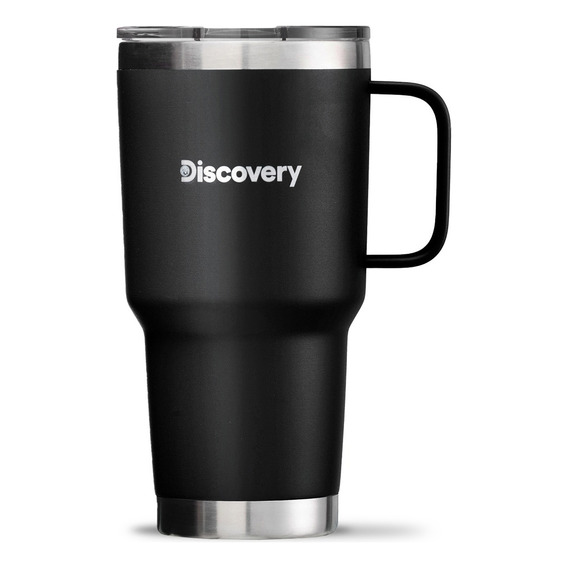 Vaso Termico Tapa Magnetic Slider 900 Ml Termo Mug Discovery Color Negro Vaso Térmico 900 Ml