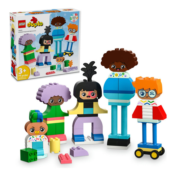 LEGO® DUPLO® Gente Construible con Grandes Emociones juguete de construcción para mayores de 3 años incluye 5 Personajes con 10 Caras 10423