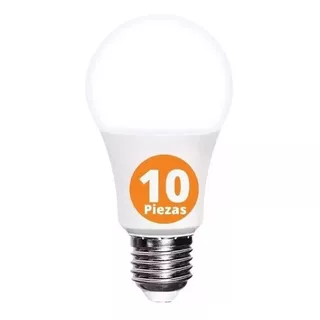 Paquete 10 Focos 10w Led Ahorrador E27 Tianlai 700lm Luz Bca