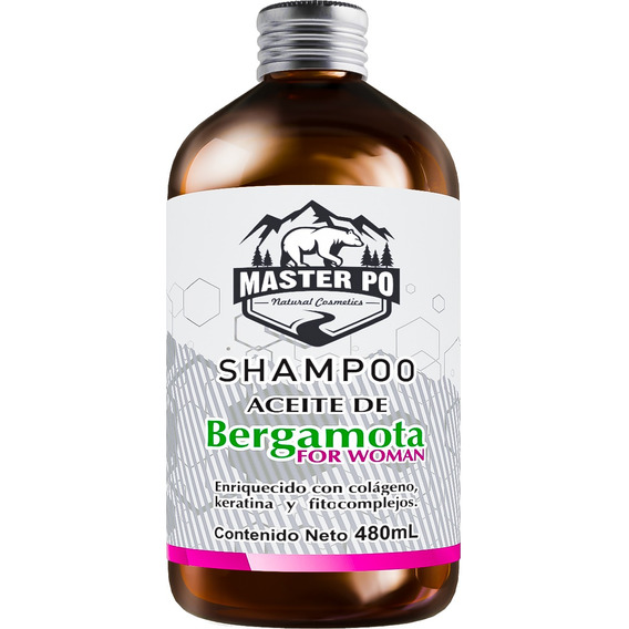 Shampoo Aceite De Bergamota Master Po For Woman Crecimiento 
