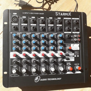 Frete Grátis Mesa De Som Starmix 6 Canais Funcionando S602r