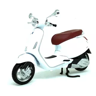 Miniatura Vespa Primavera 150 Branco Maisto 1/12