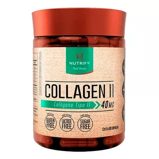 Colágeno Tipo 2 Collagen Ucii Nutrify 60caps Articulação Sabor Sem Sabor