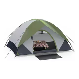 Carpa Tienda Impermeable Sobretecho Extraible 2 Personas