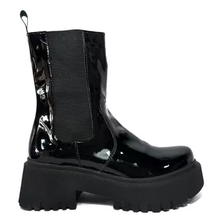 Botas De Mujer Elastico Con Plataforma Moda Caña Alta Botita