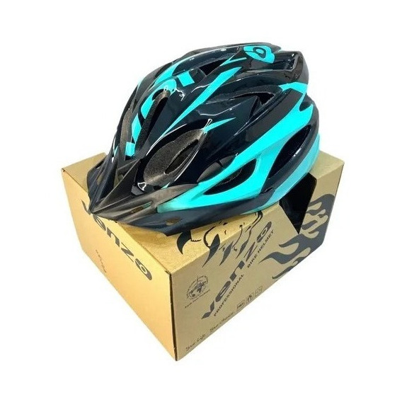 Casco Venzo Bicicleta Mtb Ruta Con Visera Regulación Y Luz