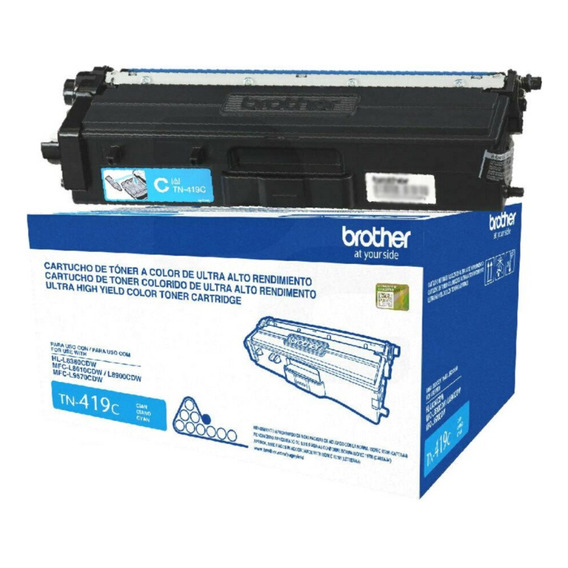 Toner Brother Tn419 Cyan Original Brother Hl 8360 L8610