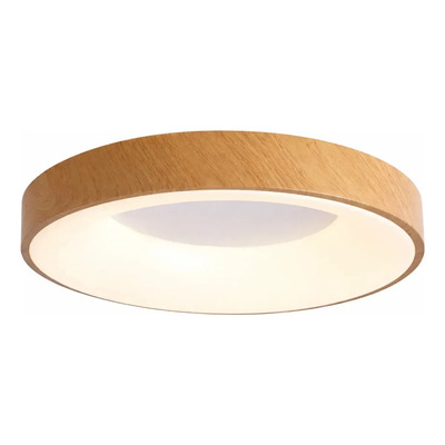 Plafon Led Halo Madera Diseño Moderno 38w Lda81038-m Madera