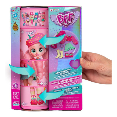 Cry Babies Bff Ella Fashion Doll Con 9+ Sorpresas