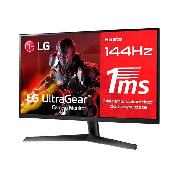 Monitor Gamer 27 LG Ultragear 144hz 1ms Fhd Ips 27gn60r-b Color Negro