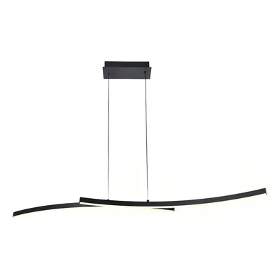 Lampara Colgante Doblan Led Cct Diseño Negro Ldf40030-n Negro