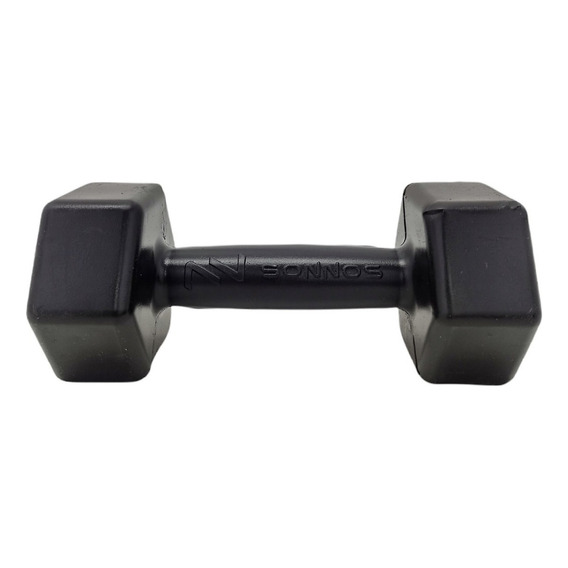 Mancuerna 3 Kg Recubierta Pvc X Unidad Gym Marca Sonnos Color Negro