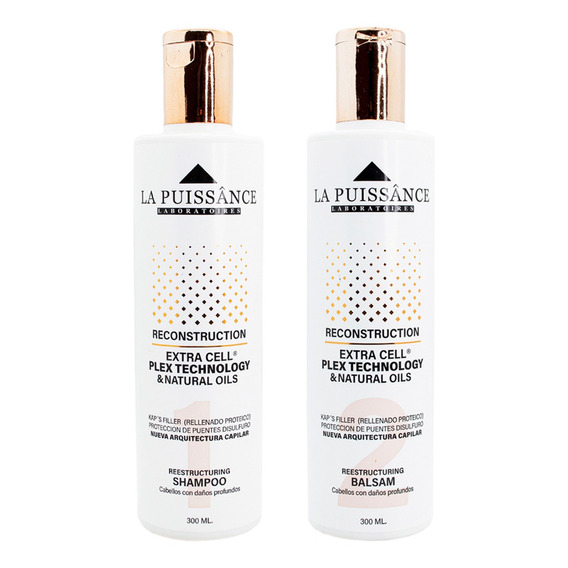 La Puissance Extra Cell Plex Kit Paso 1 + 2 Cabello Dañado