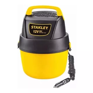 Aspiradora Portátil Stanley 12v Seco Y Mojado 3.8 Litros Color Amarillo/negro
