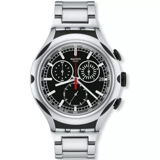Reloj Swatch  Caballero Aluminio Yys4000ag 100% Original Color De La Correa Plateado