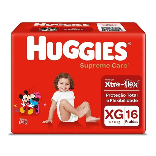 Pañales Huggies Supreme Care  XG