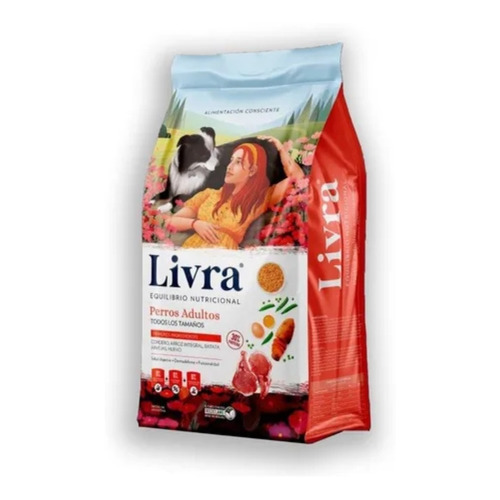 Alimento Livra Para Perro Adulto Cordero & Arroz Integ 15kg 