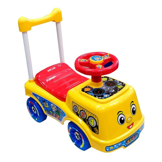 Montable Carrito Impulsor Walking Sonido Amarillo 5501 Mytoy