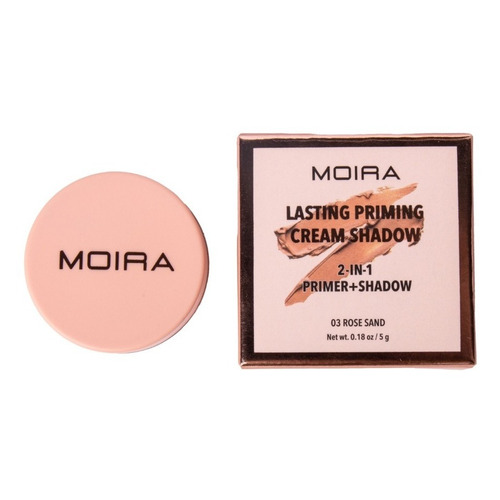 Sombra + Primer Moira Cosmetics En Crema 2 En 1 Color de la sombra Rose Sand