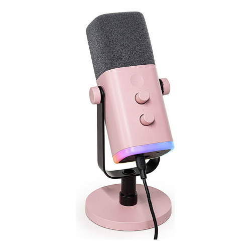 Micrófono Fifine Am8 Pink Dinámico Color Rosado