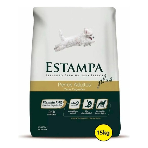 Alimento Premium Estampa Plus Perro Raza Pequeña X 15 Kg