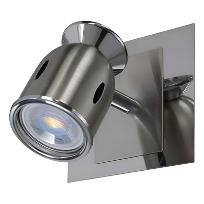 Aplique Sl Niza 1 Luz Acero Led 220v Para Interior Acero