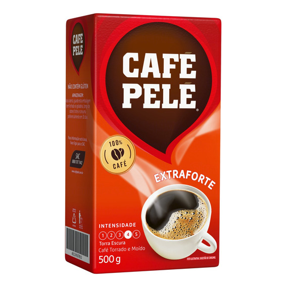 Café pelé extra fuerte tostado y molido al vacío, paquete de 500 g