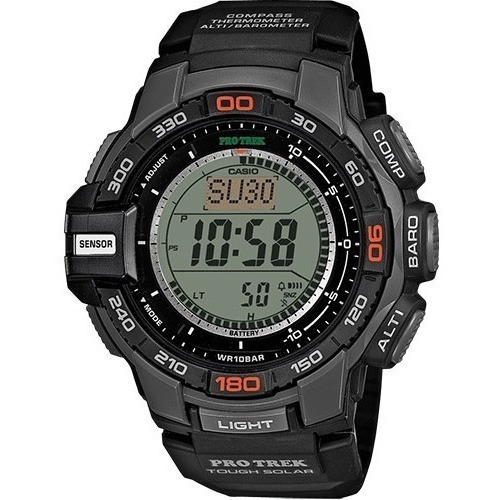 Reloj Deportivo Digital Multifunción Para Hombre Con Sensor Color de la correa Negro Color del bisel Color del bisel Color del fondo Color del fondo