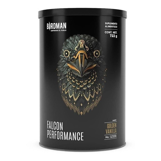 Birdman Falcon Performance Proteina Vegetal Premium 722 Gr Sabor Golden vanilla