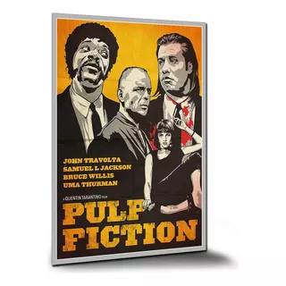 Pôster Filme Cinema Pulp Fiction Pôsteres Placa A2 60x42cm A