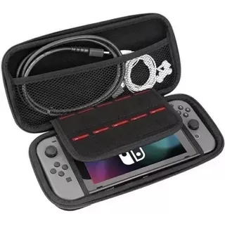 Funda Rigido Estuche Nintendo Switch Oled + Film Hidrogel