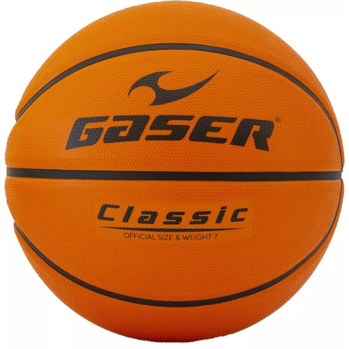 Balón Basketball Classic Hule No. 7 Gaser Color Naranja Tamaño 7