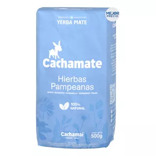 Yerba Cachamate Hierbas Pampeanas Menta 500g Rinde Mas Mates