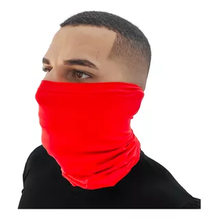 Touca Bandana Rosto E Pescoço Proteção Uv Corrida Ciclismo Cor Vermelho Tamanho Un