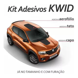 Kit Adesivo Aerofólio/teto/capo/colunatraseira Kwid 