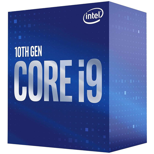 Procesador gamer Intel Core i9-10900 BX8070110900  de 10 núcleos y  5.2GHz de frecuencia con gráfica integrada