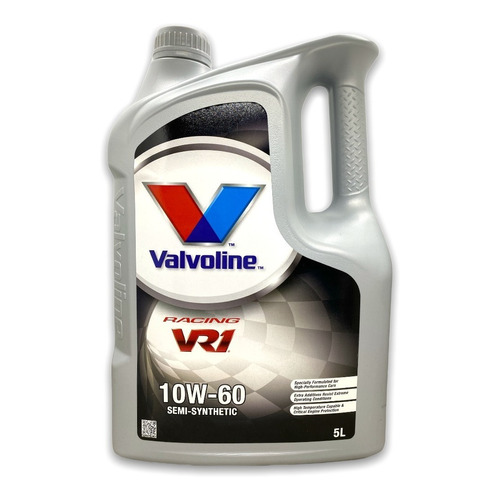Aceite 10w60 Valvoline Vr1  Racing Competicion X 5 Litros