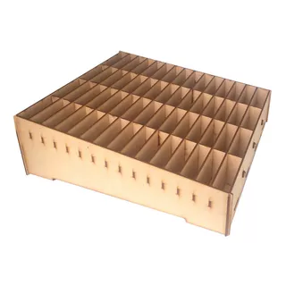 Caja Organizador Exhibidor Mdf Para 60 Porta Celulares Tel