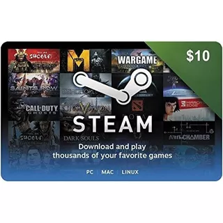 Steam 10 Gift Card Codigo Digital Original Compras Tienda Pc