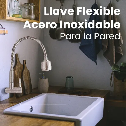 Llave lavaplatos pared sale