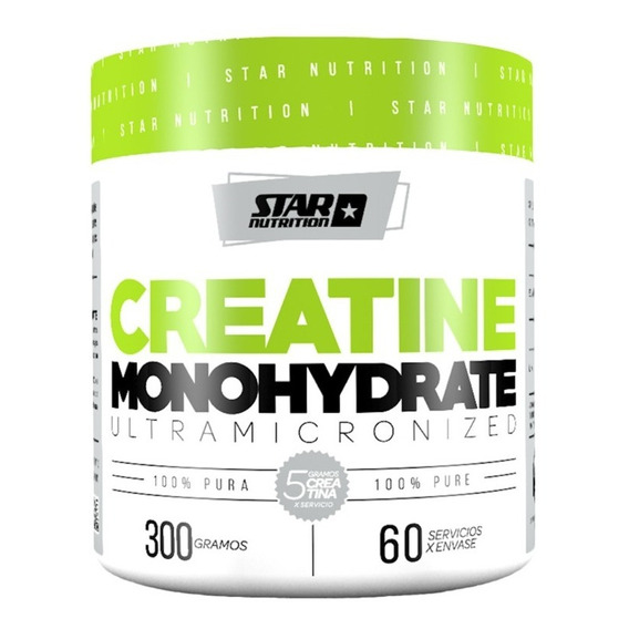 Star Nutrition Creatine Monohydrate En Pote De 300 Grs. Sin sabor