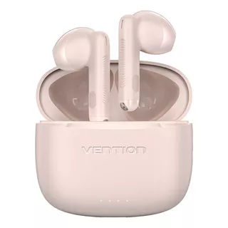 Auriculares Bluetooth Vention - Elf Earbuds E03 Inalambricos 5.3 - In Ear Con Cancelacion De Ruido - 30 Horas - Resistente Al Agua Ipx4 - Manos Libres - Rosa - Tactil - Microfono - Deporte - Nbhp0