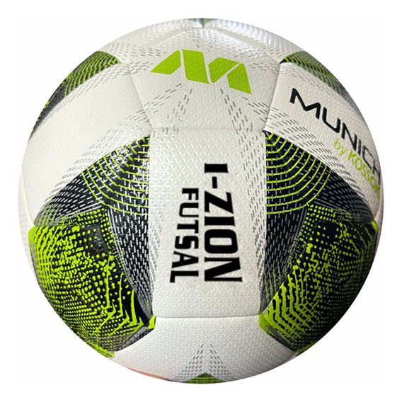 Pelota De Futsal Munich I-zion Quality Match Medio Pique Color Verde