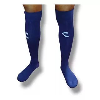 Par De Calcetas  Profesional De Futbol Azul Para Hombre