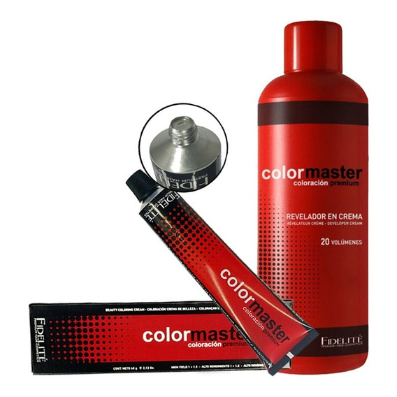 12 Tinturas Fidelite Colormaster X 60g + 1 Oxidante S/c  