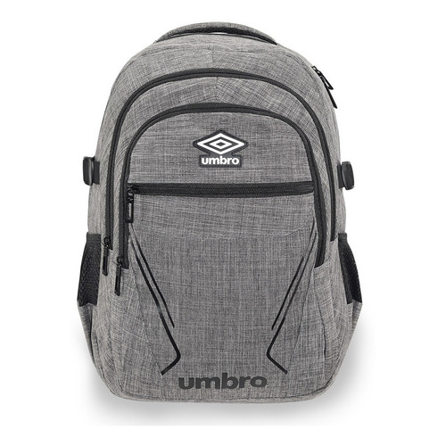 Mochila Umbro® Cintas De Ajuste Y Porta Laptop Hasta 16 Color Gris