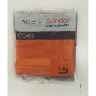 Clavos Acindar Cabeza Chata 7/20 - Bolsa X Kg