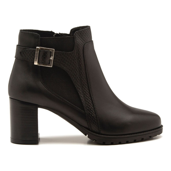 Bota Negra Con Taco Mujer Gravagna