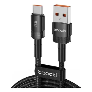 Cabo Usb-a X Usb-c Fastcharge 100w 6a Nylon 2m Toocki Tq-x12